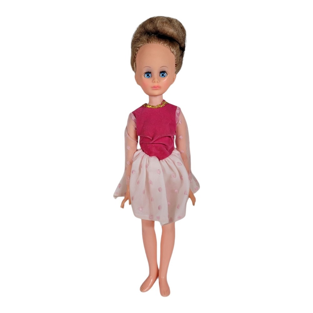 14"~Rare HTF Vtg 60s Uneeda Clover Sleep Blue Eye Doll